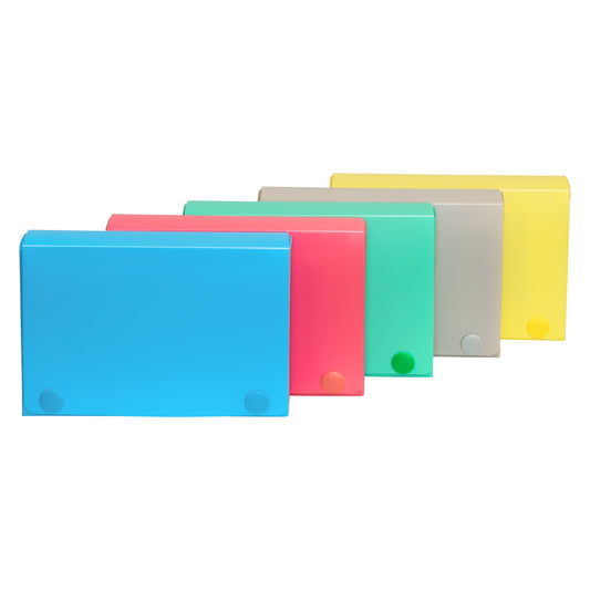 3 x 5 Index Card Case, Assorted Colors (Color May Vary) (Set of 24 Index Card Cases)